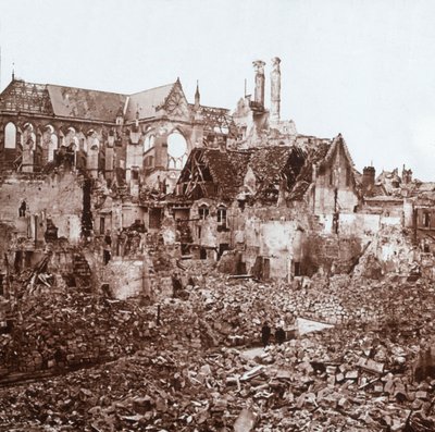 Soissons katedral, Soissons, Nord-Frankrike, c1914-c1918. av Unbekannt