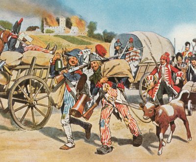 Soldater fra den franske revolusjonen i Pfalz, 1793, 1936. av Unbekannt