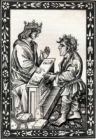 Solomon og Marcoul, 1400-tallet, 1849. av Unbekannt