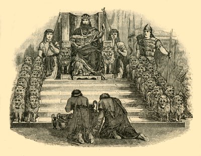 Salomons trone, restaurert, 1890. av Unbekannt