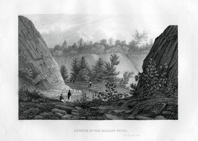 Kilden til Passaic Falls, New Jersey, 1855 av Unbekannt