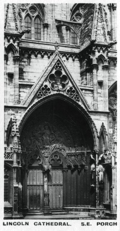 Sørøst veranda, Lincoln Cathedral, c1920-tallet av Unbekannt