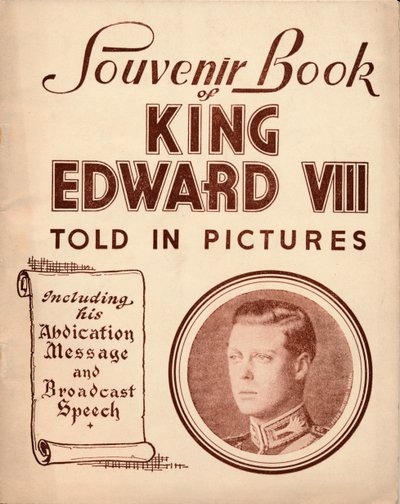 Souvenirbok til kong Edward VIII: Fortalt i bilder, 1937 av Unbekannt
