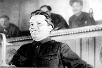 Den sovjetiske politikeren Sergei Kirov, kommunistpartiets 17. kongress, Moskva, USSR, 1934 av Unbekannt