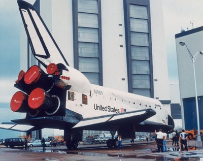 Romfergen Columbia på jorden, 1980-tallet av Unbekannt
