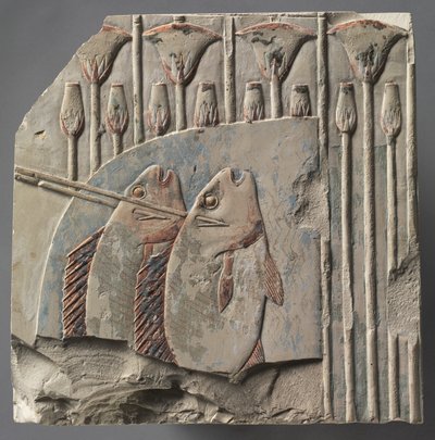 Spearing Fish, ca. 667-647 f.Kr. av Unbekannt