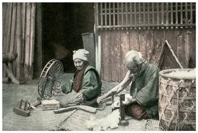 Spinning av bomull, Japan, 1904 av Unbekannt
