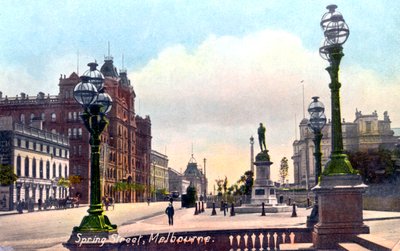 Spring Street, Melbourne, Australia, 1912 av Unbekannt