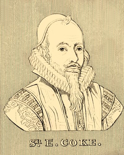 Sr. E. Coke, 1552-1634,1830. av Unbekannt