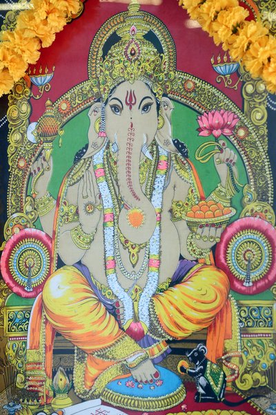 Sri Thenday Yutthapani-tempelet. Ganesh. Maleri. Ho Chi Minh-byen. Vietnam av Unbekannt