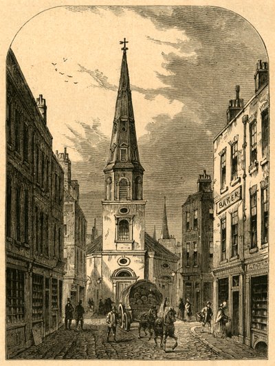 St. Antholins Church, Watling Street 1868, 1897. av Unbekannt