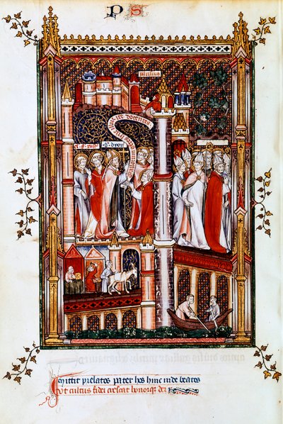 St Denis sender ut misjonærer, 1317 av Unbekannt