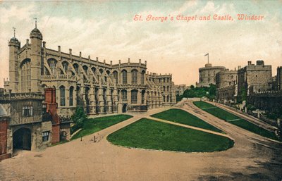 St. Georges kapell og slott, Windsor, c1910. av Unbekannt