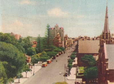 St. Georges Terrace, Looking West, c1947. av Unbekannt