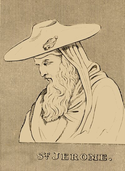 St. Hieronymus, c347-420, 1830. av Unbekannt
