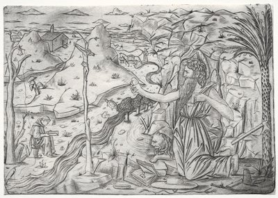 St. Hieronymus i bot, ca. 1480-1500. av Unbekannt
