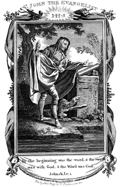 Evangelisten Johannes, c1808 av Unbekannt
