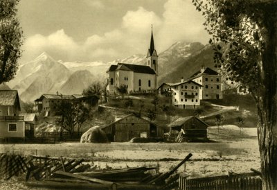St Margarets kirke, Kaprun, Østerrike, c1935. av Unbekannt