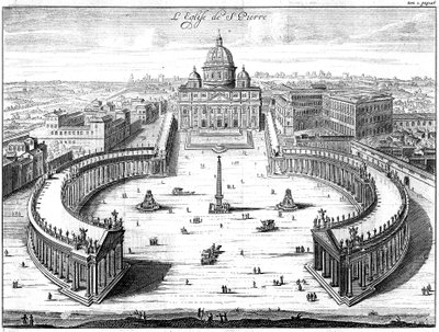 Peterskirken, Roma, 1702 av Unbekannt
