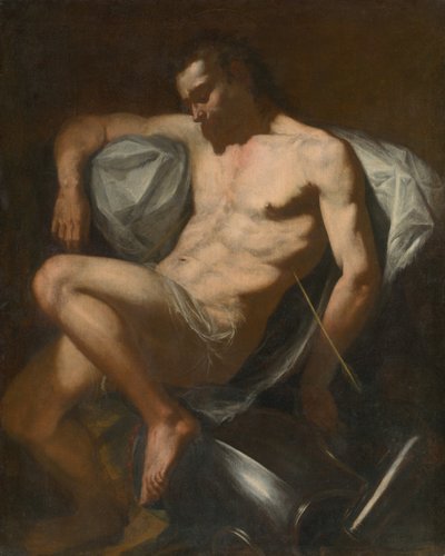St. Sebastian av Unbekannt
