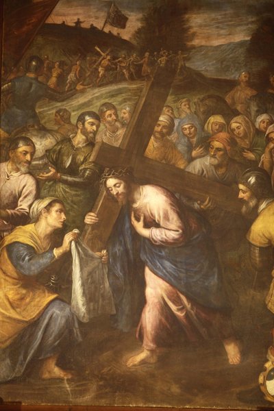 Sta Veronica og Jesus bærer sitt kors, Tricase, Italia av Unbekannt