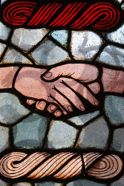 Farget glass: Yom Kippur, Budapest, Hongrie av Unbekannt