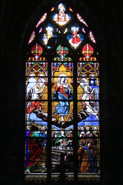 Glassmaleri vindu. The Assumption of the Virgin, Bourges, Frankrike av Unbekannt