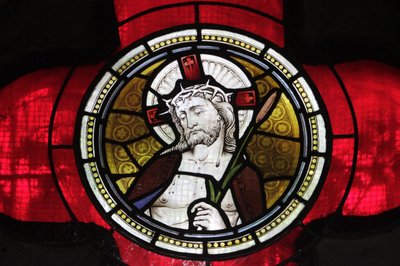 Glassmaleri av Jesus, kirken St Peter og Paul, Istanbul, Turkiet av Unbekannt