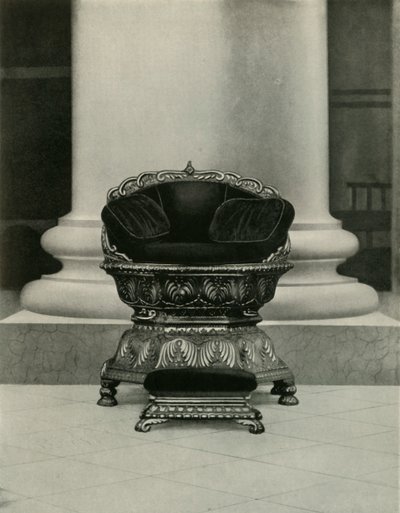 Statsete for Tippu Sultan i regjeringshuset, 1925. av Unbekannt