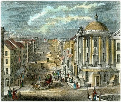 State Street, Albany, New York, USA, c1835 av Unbekannt
