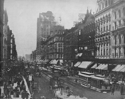 State Street, Chicago, c1897. av Unbekannt