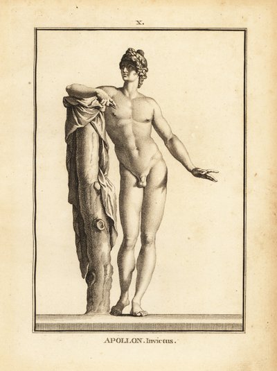 Statue av Apollo Invictus av Unbekannt