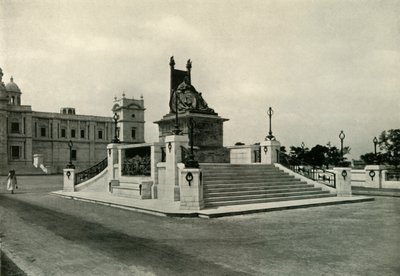 Statue av dronning Victoria foran Victoria Memorial Hall, 1925. av Unbekannt