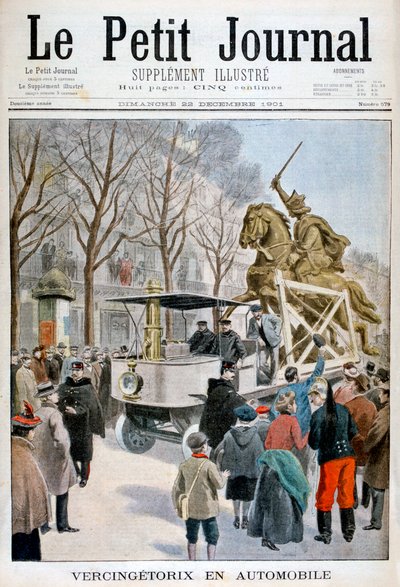 Statue av Vercingetorix i transitt, Frankrike 1901 av Unbekannt