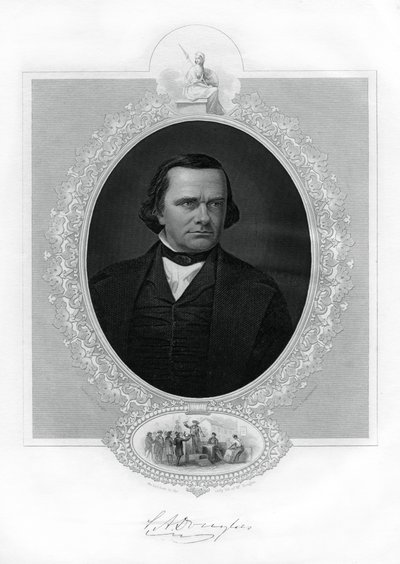 Stephen A Douglas , amerikansk politiker, 1862-1867 av Unbekannt