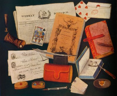 Stilleben, 1800-tallet 1935 av Unbekannt