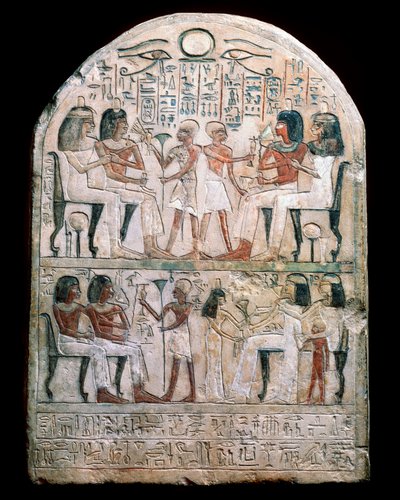 Steinstele med relieff, gammel egyptisk, 156 f.Kr av Unbekannt