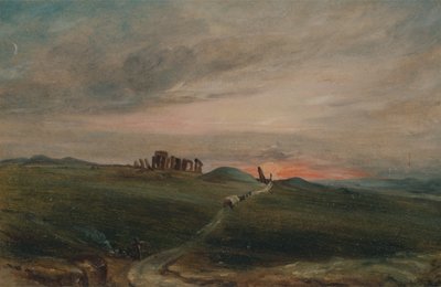 Stonehenge ved solnedgang, 1836. av Unbekannt