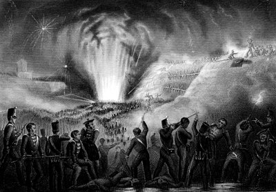 Storming av Badajoz, Spania, halvøykrig, 6. april 1812 av Unbekannt