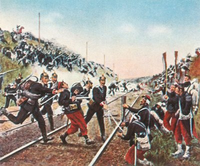 Storming av jernbanevollen ved Nuits av Badeners, 18. desember 1870, 1936. av Unbekannt