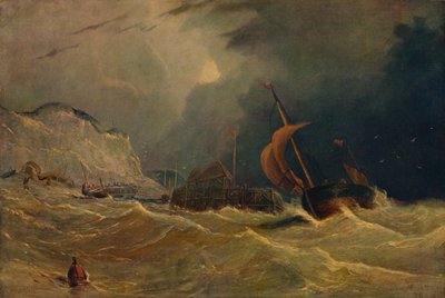 Stormy Seascape, c1830, 1938 av Unbekannt