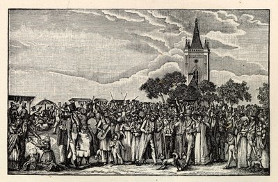Stralau Fish Parade, ca 1865. av Unbekannt