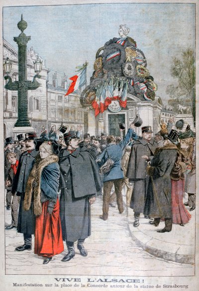 Strasbourg-statuen, Place de la Concorde, Paris, 1904 av Unbekannt