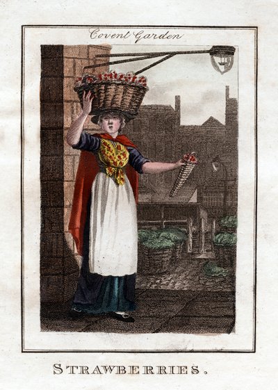 Jordbær, Covent Garden, London, 1805 av Unbekannt