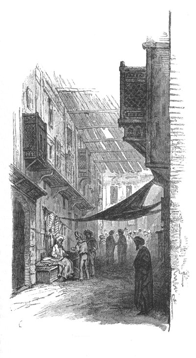 Gate i Suez, c1882 av Unbekannt