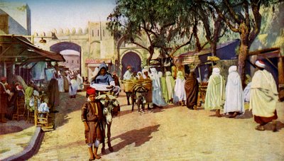 Gatebilde, Kairouan, Tunisia, c1924 av Unbekannt
