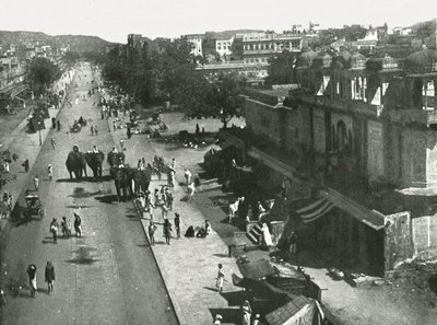 Gatebilde i byen Jaipur, India, 1895. av Unbekannt