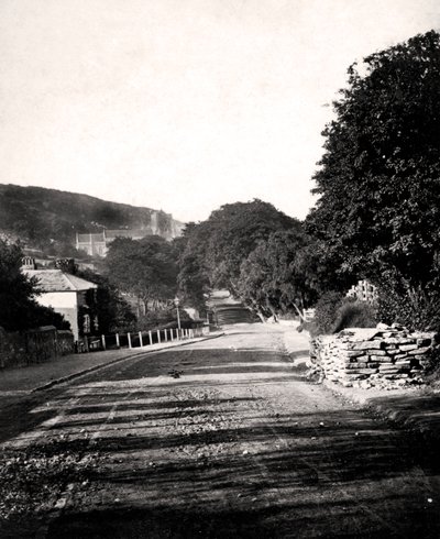 Gate gjennom en dal i Hastings, Sussex, tidlig på 1900-tallet av Unbekannt