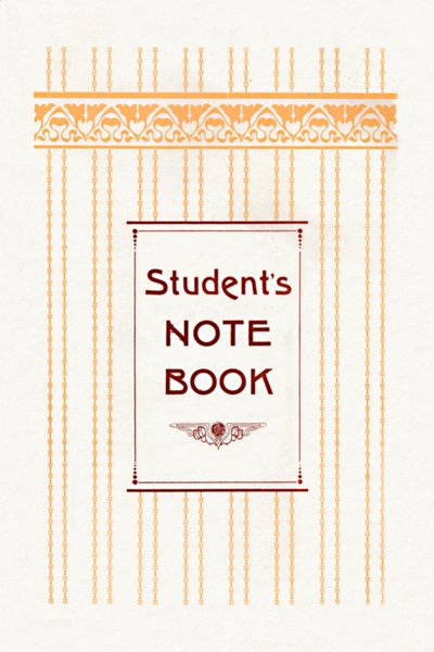 Studentnotatbok, 1917 av Unbekannt