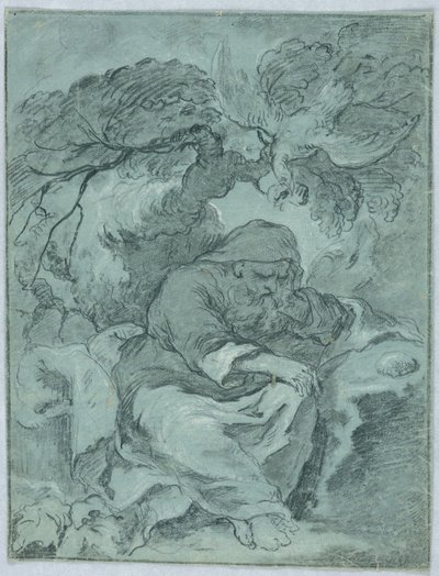 Studie for St. Paul Eremitten av Unbekannt